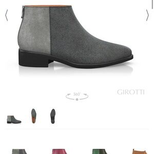 Girotti Women's Gray Ankle Boots
